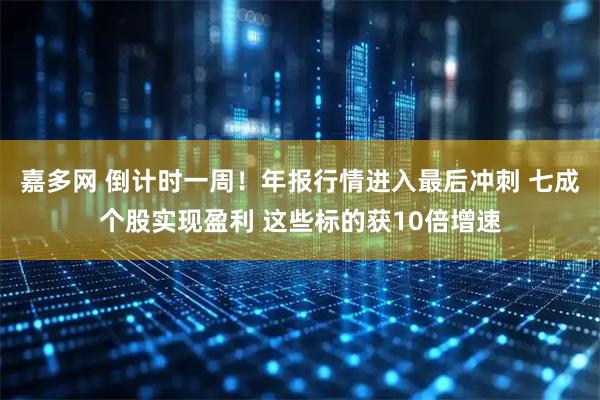 嘉多网 倒计时一周！年报行情进入最后冲刺 七成个股实现盈利 这些标的获10倍增速